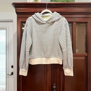 Lou & Grey hoodie: small; gray and cream; excellent condition